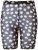 Ulla Popken 836803 Blomstrede antigniv-shorts Sort - Antigniv-shorts - 