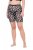 Ulla Popken 836803 Blomstrede antigniv-shorts Sort - Antigniv-shorts - 