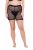 Ulla Popken 836805 Prikkede antigniv-shorts Sort - Antigniv-shorts - 