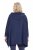 Ulla Popken 837190 Loungeponcho med hætte Mørklilla - Pyjama/Loungewear - 