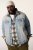 STHUGE 837222 Denimjakke med brystlommer Lyseblå - Jakker - Jakker i store størrelser, 2XL- 12XL