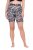 Ulla Popken 837676 Mønstrede antigniv-shorts Sort - Antigniv-shorts - 