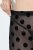 Ulla Popken 837949 Mønstrede strømpeleggings Sort - Strømpebukser & strømper - 