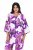 Ulla Popken 838105 Åben cardigan med bindebånd Violet - Cardigans - Cardigans i store størrelser