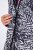 Ulla Popken 838435 Lang quiltet vest med tryk Sort - Veste - 