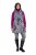 Ulla Popken 838435 Lang quiltet vest med tryk Sort - Veste - 