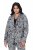 Ulla Popken 838656 Blomstret blazer Hvid - Blazere - Blazere i plusstørrelser til kvinder