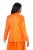 Ulla Popken 839607 Blazer i satin med print Lys orange - Blazere - Blazere i plusstørrelser til kvinder