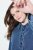 Ulla Popken 840972 Sweatkjole med flæser Indigo - Sweatkjoler - 