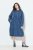 Ulla Popken 840972 Sweatkjole med flæser Indigo - Sweatkjoler - 