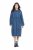 Ulla Popken 840972 Sweatkjole med flæser Indigo - Sweatkjoler - 