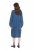 Ulla Popken 840972 Sweatkjole med flæser Indigo - Sweatkjoler - 