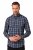 JP1880 Checked Shirt Long Sleeve Kent Collar Anthracite - Skjorter - Skjorter til store mænd 2XL- 8XL