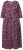 Ulla Popken 841219 Blomstret maxikjole Mørklilla - Maxikjoler - Maxikjoler i plus size