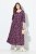 Ulla Popken 841219 Blomstret maxikjole Mørklilla - Maxikjoler - Maxikjoler i plus size