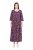 Ulla Popken 841219 Blomstret maxikjole Mørklilla - Maxikjoler - Maxikjoler i plus size