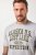 JP1880 T-shirt Short Sleeve Chest Print Grey Melange - T-shirts - T-shirts i store størrelser - 2XL-14XL