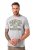 JP1880 T-shirt Short Sleeve Chest Print Grey Melange - T-shirts - T-shirts i store størrelser - 2XL-14XL