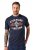 JP1880 T-Shirt Short Sleeve Chest Print Navy - T-shirts - T-shirts i store størrelser - 2XL-14XL