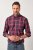 JP1880 Checked Shirt Long Sleeve Red - Skjorter - Skjorter til store mænd 2XL- 8XL