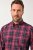 JP1880 Checked Shirt Long Sleeve Red - Skjorter - Skjorter til store mænd 2XL- 8XL