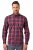 JP1880 Checked Shirt Long Sleeve Red - Skjorter - Skjorter til store mænd 2XL- 8XL