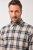 JP1880 Checked Flannel Shirt Long Sleeve Dark Dusty Pink - Skjorter - Skjorter til store mænd 2XL- 8XL