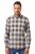 JP1880 Checked Flannel Shirt Long Sleeve Dark Dusty Pink - Skjorter - Skjorter til store mænd 2XL- 8XL