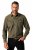 JP1880 Denim Shirt Long Sleeve Olive Green - Skjorter - Skjorter til store mænd 2XL- 8XL