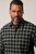 JP1880 Checked Flannel Shirt Long Sleeve Eucalyptus Green - Skjorter - Skjorter til store mænd 2XL- 8XL