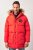 JP1880 Parka Quilted Faux Fur Hood Red - Jakker - Jakker i store størrelser, 2XL- 12XL