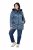 Ulla Popken 842013 Quiltet jakke Denimblå - Jakker - Dame jakker i store størrelser
