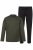 JP1880 Pyjamas Two-piece Striped Dark Green - Undertøj og badetøj - Badetøj og Undertøj i store størrelser 