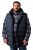 Men+ 433 Quiltet vest med hætte Mørkeblå - Jakker - Jakker i store størrelser, 2XL- 12XL