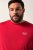 Men+ 500 T-shirt Indigo Blue Denim Mørkerød - T-shirts - T-shirts i store størrelser - 2XL-14XL