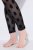 Ulla Popken 842886 Mønstrede strømpeleggings Sort - Strømpebukser & strømper - 