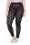 Ulla Popken 842886 Mønstrede strømpeleggings Sort - Strømpebukser & strømper - 