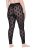Ulla Popken 842886 Mønstrede strømpeleggings Sort - Strømpebukser & strømper - 