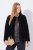 Ulla Popken 843244 Velourjakke Sort - Jakker - Dame jakker i store størrelser