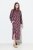 Ulla Popken 843358 Mønstret sweatkjole Blomme - Sweatkjoler - 