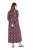 Ulla Popken 843358 Mønstret sweatkjole Blomme - Sweatkjoler - 