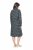 Ulla Popken 843506 Mønstret sweatkjole Sort - Sweatkjoler - 
