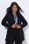 Ulla Popken 844842 Jerseyblazer Sort - Blazere - Blazere i plusstørrelser til kvinder