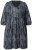 Ulla Popken 844945 Mønstret jerseykjole Sort - Jerseykjoler - 