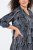 Ulla Popken 844945 Mønstret jerseykjole Sort - Jerseykjoler - 