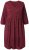 Ulla Popken 844945 A-formet jerseykjole med V-hals Blomme - Jerseykjoler - 