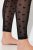 Ulla Popken 844970 Mønstrede strømpeleggings Sort - Strømpebukser & strømper - 