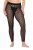 Ulla Popken 844970 Mønstrede strømpeleggings Sort - Strømpebukser & strømper - 
