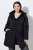 Ulla Popken 845111 Parka Sort - Frakker - Frakker i store størrelser