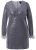 Ulla Popken 845145 Pailletkjole med V-hals Sølv - Aftenkjoler - Festkjoler i plus size